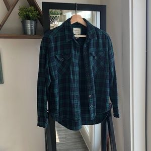Blue and Green Plaid Flannel